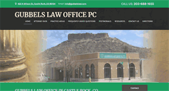 Desktop Screenshot of gubbelslaw.com